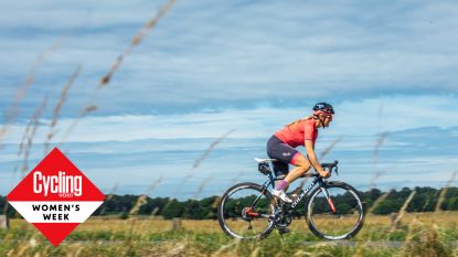 Image shows a female rider on one of the best women's road bikes